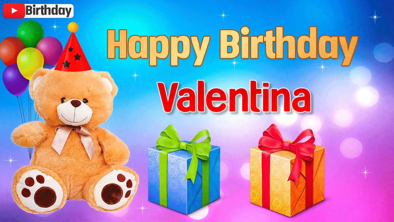 Happy Birthday Valentina Mini Heart Tin Gift Present For Valentina Chocolates 