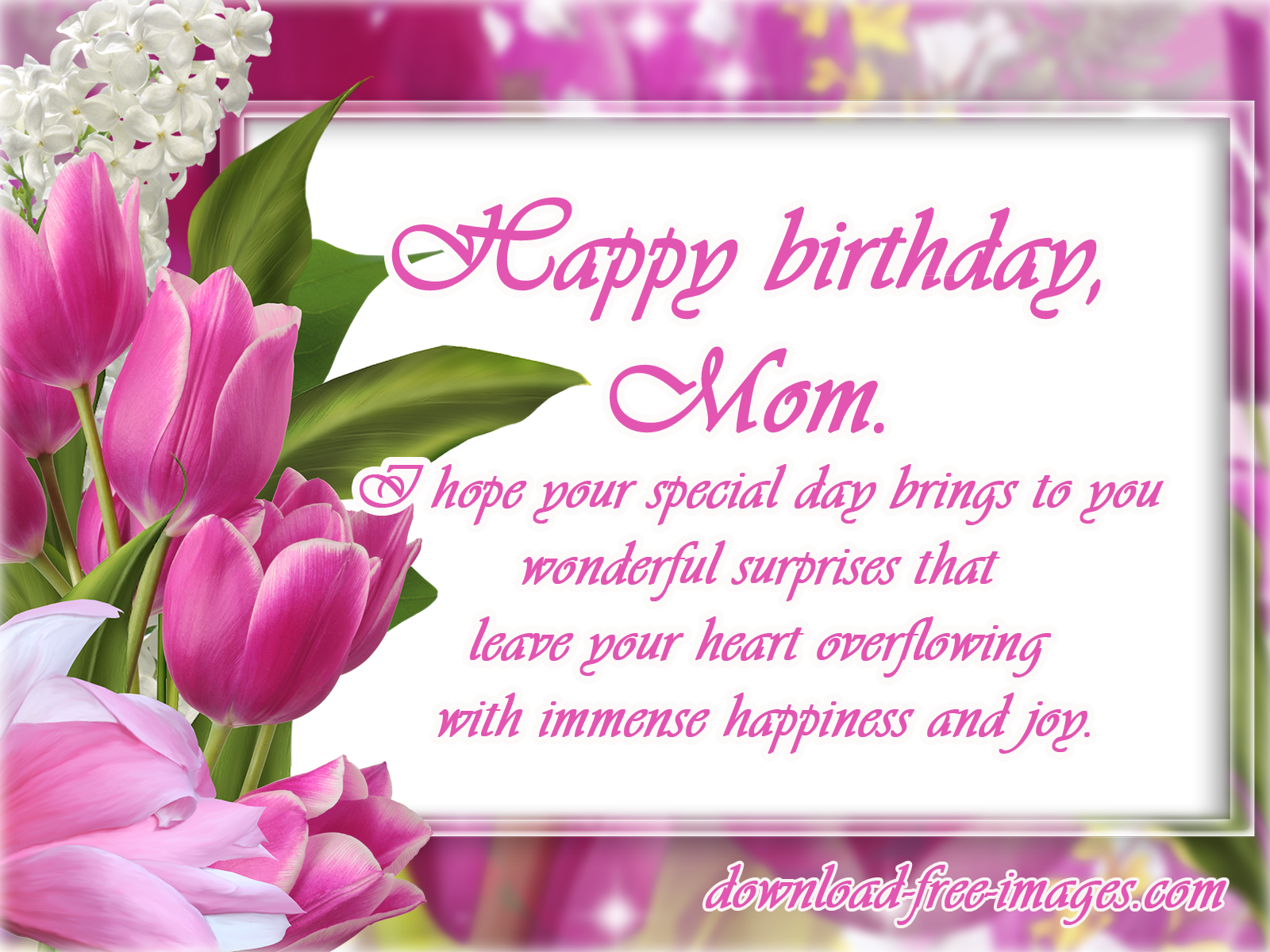 Darius Skill: Happy Birthday Mama Flowers : Happy Birthday Mom Messages ...