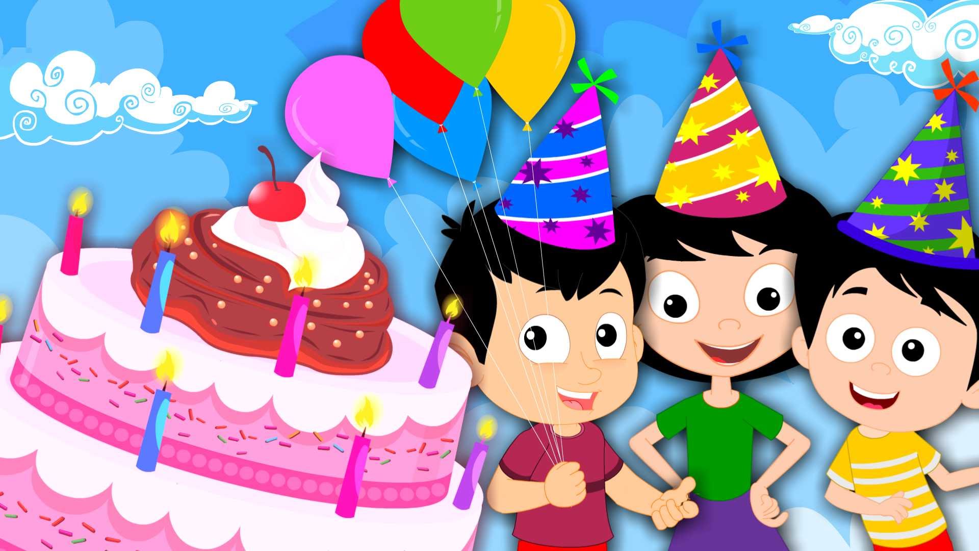 Отмечаем день рождения песня. С днём рождения ребёнку. Картинка с днём рождения для детей. Детский день рождения иллюстрация. Картина с днём рождения.