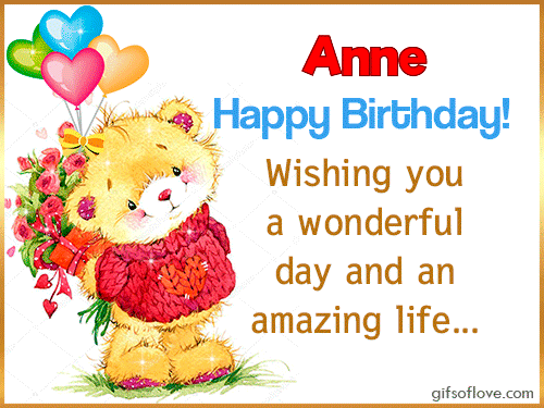 Happy Birthday Anne